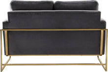 Load image into Gallery viewer, Mila Grey Velvet Loveseat