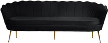 Load image into Gallery viewer, Gardenia Black Velvet Sofa