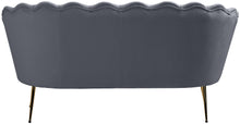 Load image into Gallery viewer, Gardenia Grey Velvet Loveseat