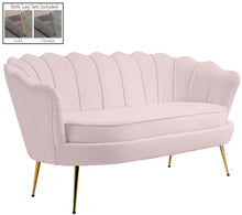 Load image into Gallery viewer, Gardenia Pink Velvet Loveseat