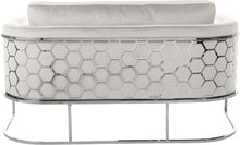 Load image into Gallery viewer, Casa Cream Velvet Loveseat