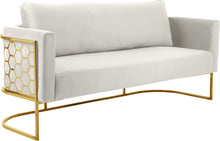 Load image into Gallery viewer, Casa Cream Velvet Sofa