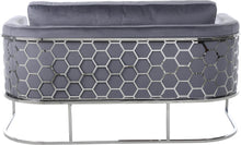 Load image into Gallery viewer, Casa Grey Velvet Loveseat