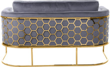 Load image into Gallery viewer, Casa Grey Velvet Loveseat