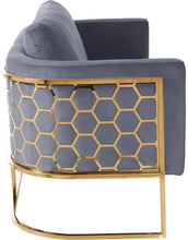 Load image into Gallery viewer, Casa Grey Velvet Loveseat