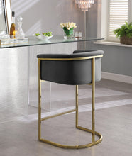 Load image into Gallery viewer, Donatella Grey Velvet Stool