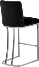 Load image into Gallery viewer, Heidi Black Velvet Stool