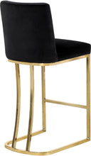 Load image into Gallery viewer, Heidi Black Velvet Stool