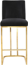 Load image into Gallery viewer, Heidi Black Velvet Stool