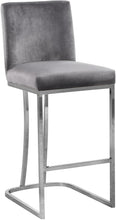 Load image into Gallery viewer, Heidi Grey Velvet Stool
