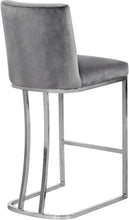 Load image into Gallery viewer, Heidi Grey Velvet Stool
