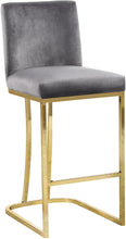 Load image into Gallery viewer, Heidi Grey Velvet Stool