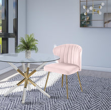 Load image into Gallery viewer, Finley Pink Velvet Dining Chair