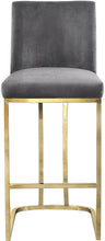Load image into Gallery viewer, Heidi Grey Velvet Stool
