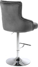 Load image into Gallery viewer, Claude Grey Velvet Adjustable Stool
