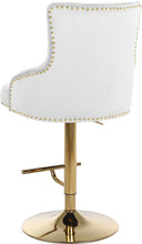 Load image into Gallery viewer, Claude White Velvet Adjustable Stool