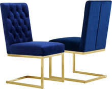 Load image into Gallery viewer, Cameron Navy Velvet Dining Chair