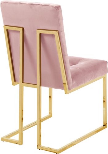 Pierre Pink Velvet Dining Chair