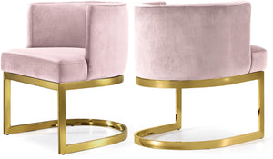 Gianna Pink Velvet Dining Chair