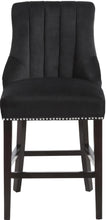 Load image into Gallery viewer, Oxford Black Velvet Stool