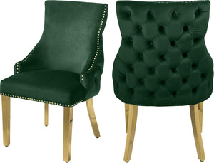 Tuft Green Velvet Dining Chair