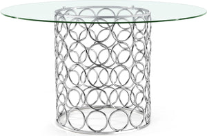 Opal Chrome Dining Table