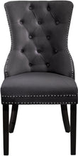 Load image into Gallery viewer, Nikki Grey Velvet Dining Chair