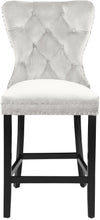 Load image into Gallery viewer, Nikki Cream Velvet Stool