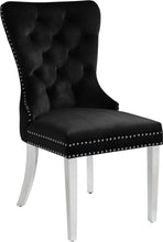 Load image into Gallery viewer, Carmen Black Velvet Dining Chair