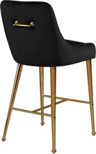 Load image into Gallery viewer, Owen Black Velvet Stool