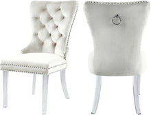 Load image into Gallery viewer, Miley Cream Velvet Dining Chair