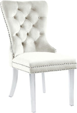 Load image into Gallery viewer, Miley Cream Velvet Dining Chair