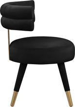 Load image into Gallery viewer, Fitzroy Black Velvet Dining Chair