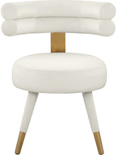Load image into Gallery viewer, Fitzroy Cream Velvet Dining Chair