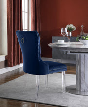 Load image into Gallery viewer, Miley Navy Velvet Dining Chair