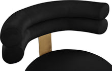 Load image into Gallery viewer, Fitzroy Black Velvet Dining Chair