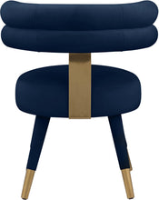 Load image into Gallery viewer, Fitzroy Navy Velvet Dining Chair