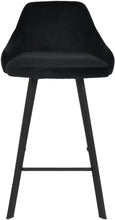 Load image into Gallery viewer, Viviene Black Velvet Stool