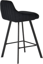 Load image into Gallery viewer, Viviene Black Velvet Stool