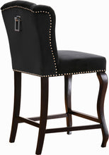 Load image into Gallery viewer, Suri Black Velvet Stool