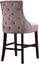 Load image into Gallery viewer, Hannah Pink Velvet Stool
