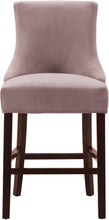 Load image into Gallery viewer, Hannah Pink Velvet Stool