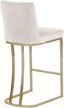 Load image into Gallery viewer, Heidi Cream Velvet Stool