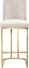 Load image into Gallery viewer, Heidi Cream Velvet Stool