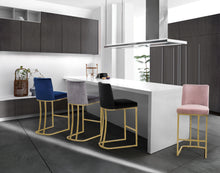 Load image into Gallery viewer, Heidi Pink Velvet Stool