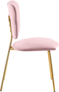 Angel Pink Velvet Dining Chair