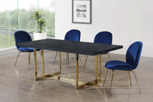 Load image into Gallery viewer, Paris Navy Velvet Dining Chair