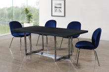Load image into Gallery viewer, Paris Navy Velvet Dining Chair