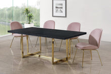 Load image into Gallery viewer, Paris Pink Velvet Dining Chair