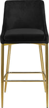 Load image into Gallery viewer, Karina Black Velvet Stool